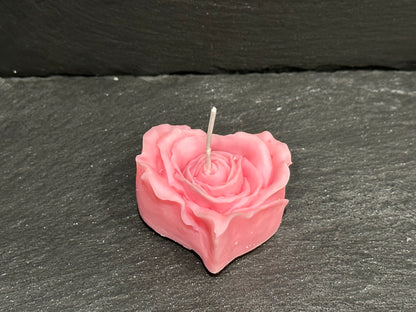 Rose Heart Candle