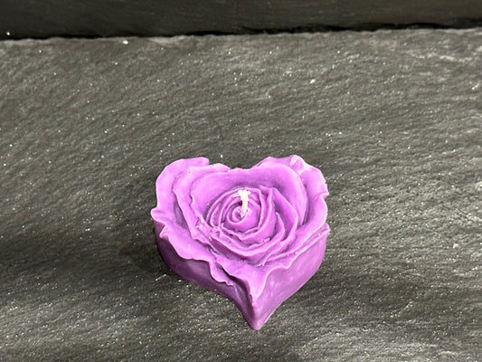 Rose Heart Candle