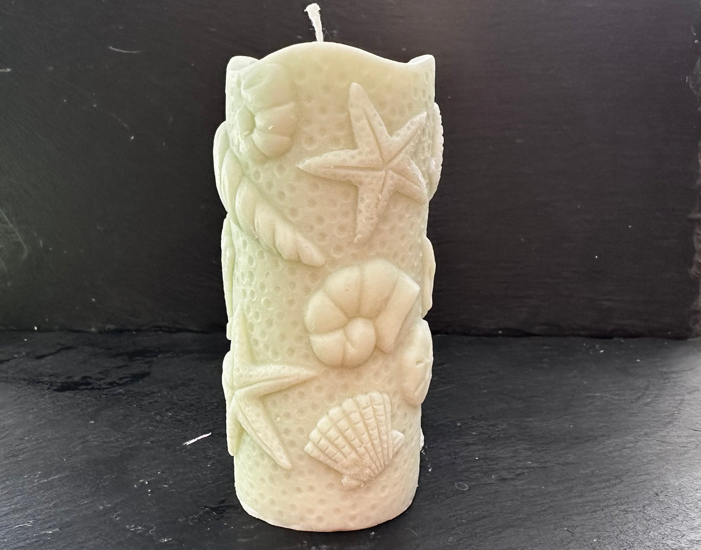 Shell Pillar Candle