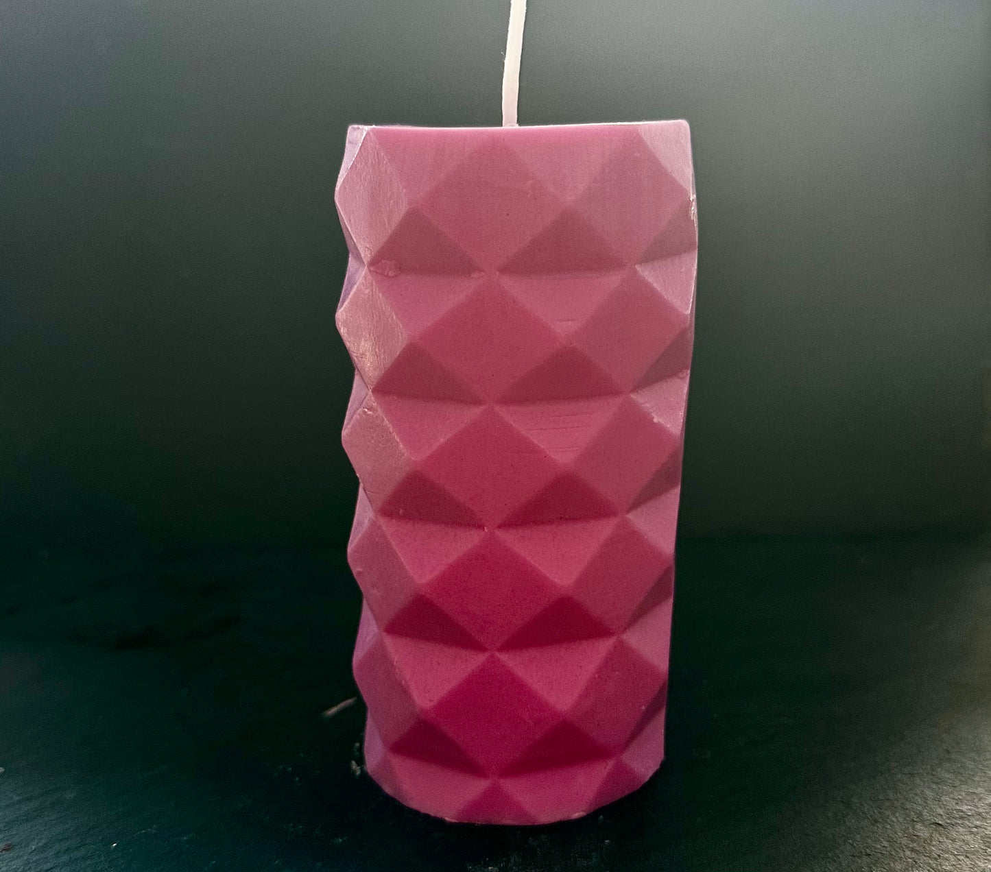 Geometric Pattern Pillar Candle