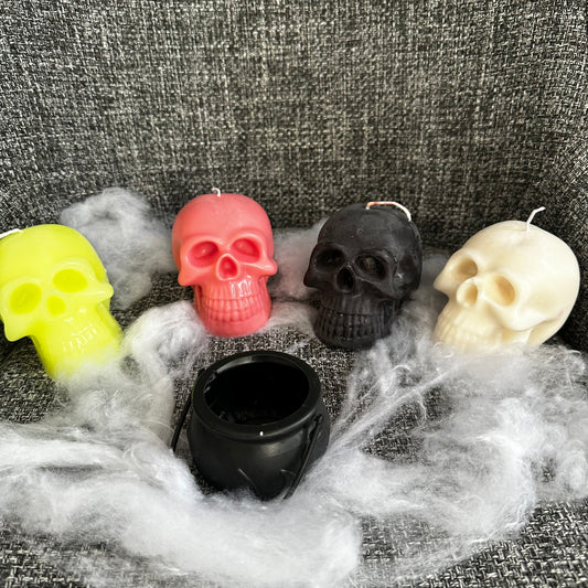 Large Skull Candle