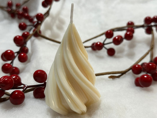 Twist Christmas Tree Pillar Candle