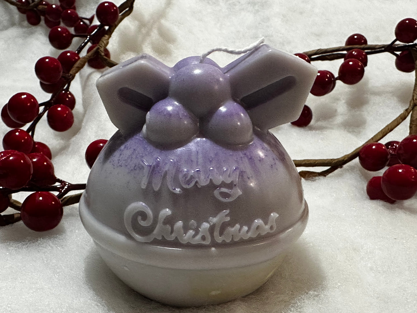 Merry Christmas! Bauble Candle