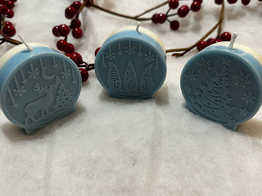 Trio of Snow Globes