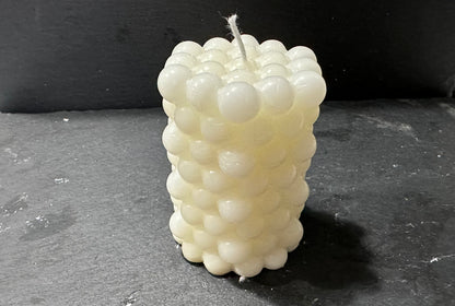 Small Bubble Pillar Candle