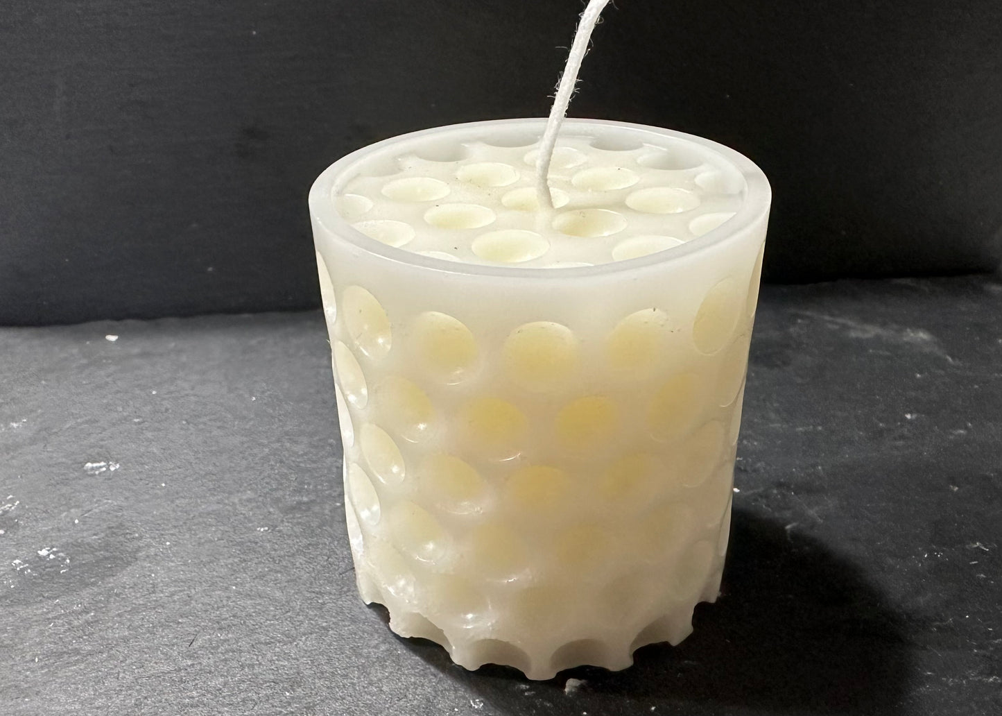 Small Reverse Bubble Pillar Candle